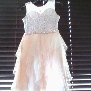 Rare Editions Beige Party Dress